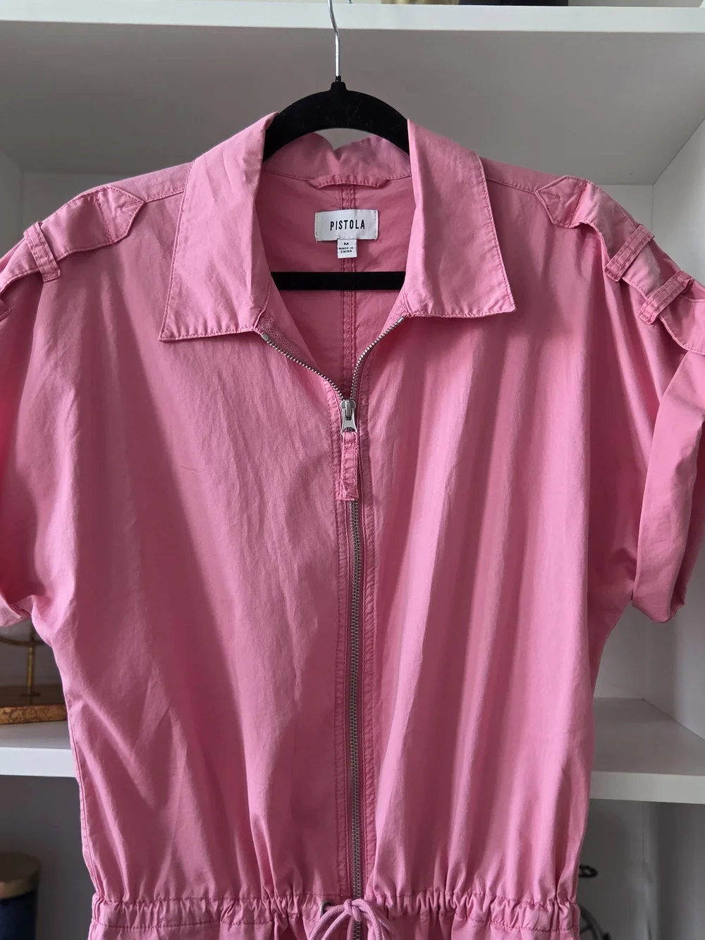 Pistola Women's Pink Zip-Front One-Piece Romper - Picture 2 of 8